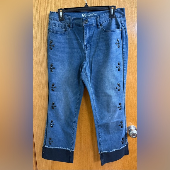 Denim - D2G Diane Gilman Embellished Jeans NWOT Size 12P
